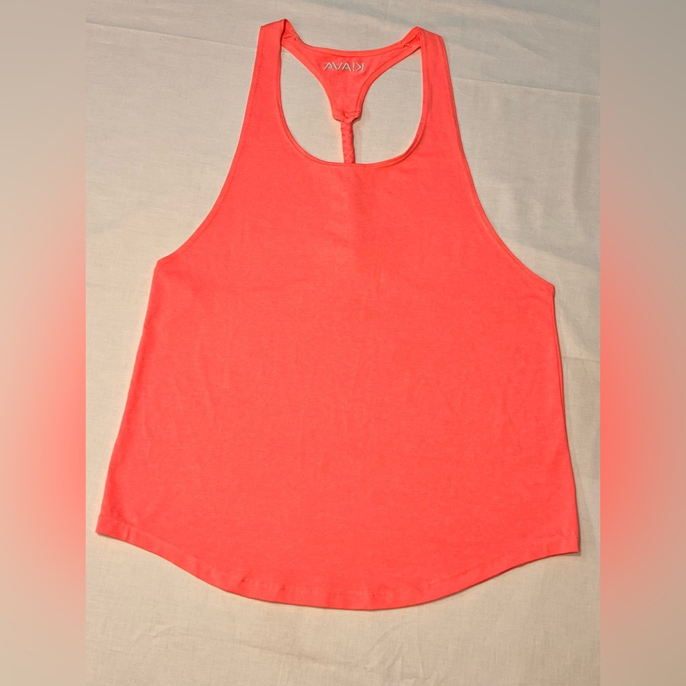 Kiava racerback braided strap workout gym top size medium - mauve color